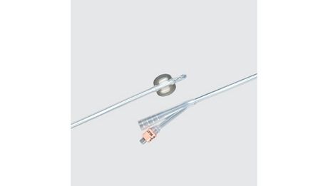 Image of Lubri-Sil I.C. Infection Control 2-Way 100% Silicone Foley Catheter 18 Fr 5 cc Coude Tip