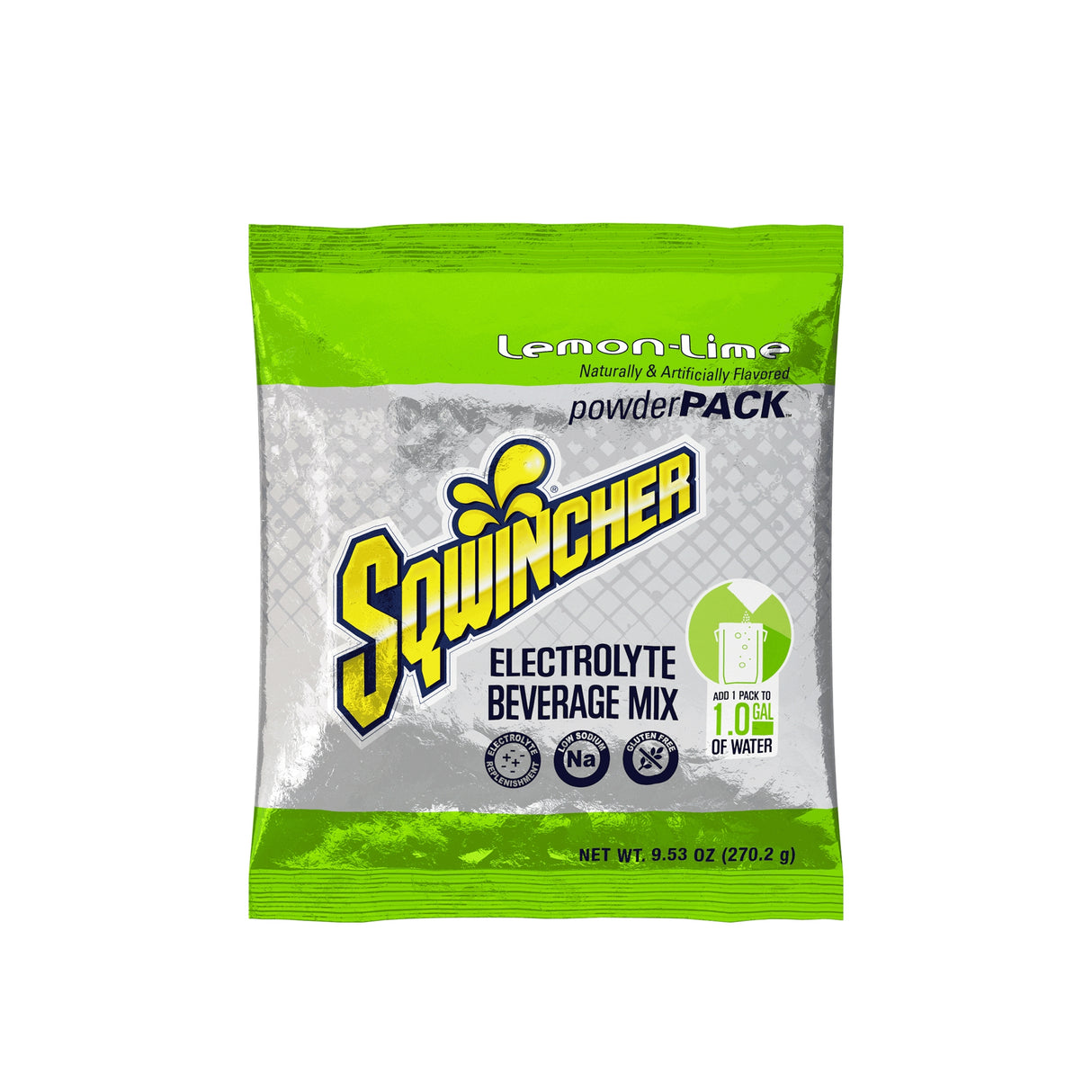 Image of Sqwincher Electrolyte Beverage Mix, Lemon-Lime, 9.53 oz