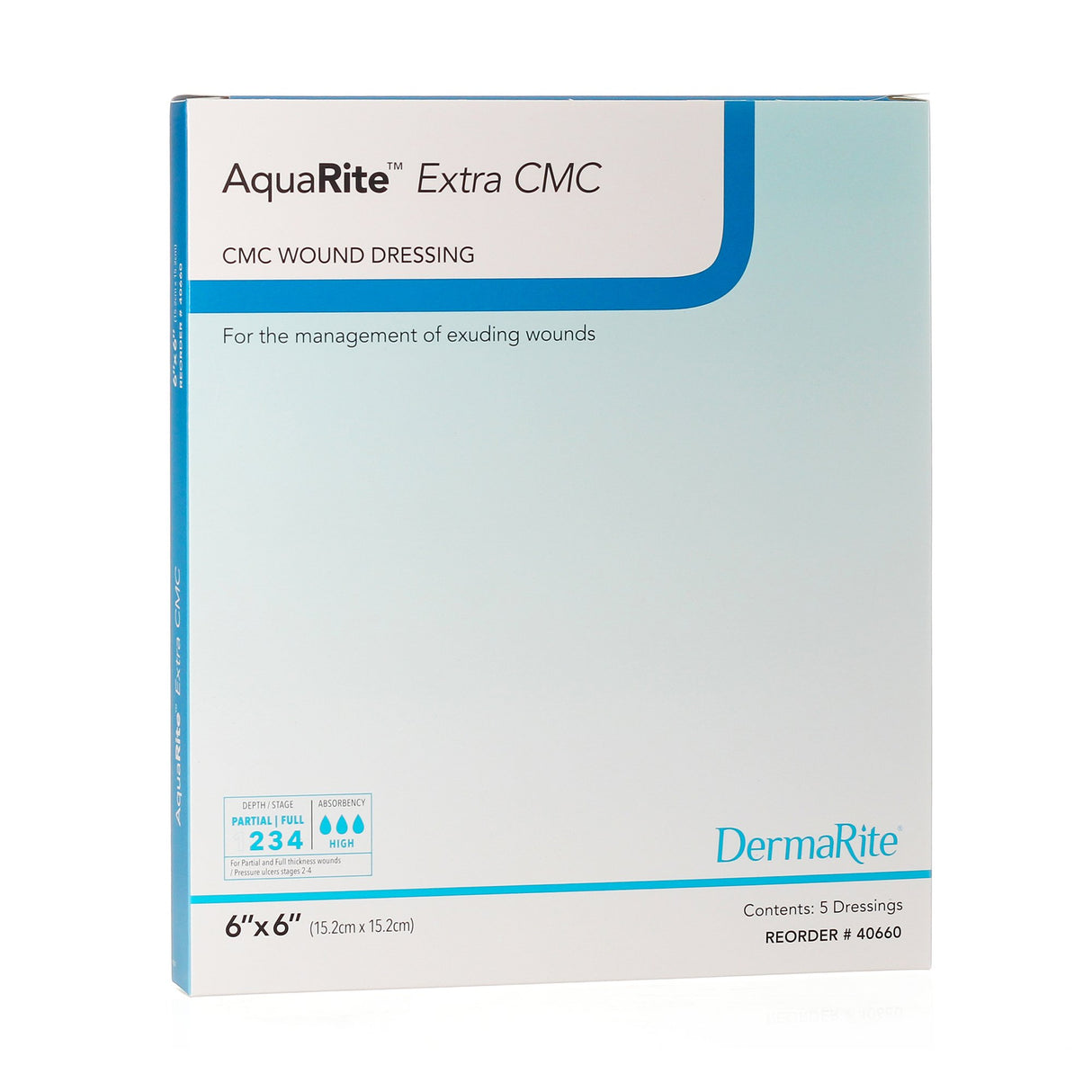 Image of AquaRite Extra CMC Alginate Wound Dressing, 6" x 6"