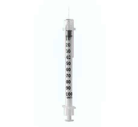 Image of Assure ID Insulin Safety Syringe 29G x 1/2", 1 mL, 100 ct