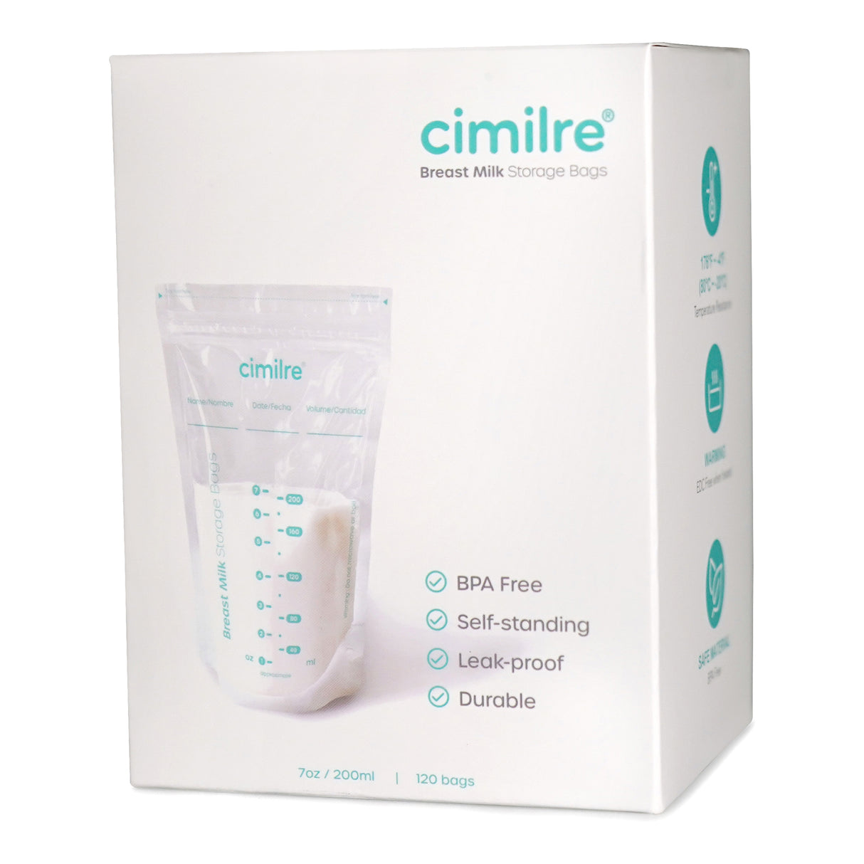 Image of Cimilre Breastmilk Storage Bags, 120 count