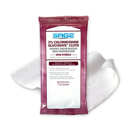 Image of 2% Chlorhexidine Gluconate Cloth, 7-1/2" x 7-1/2"