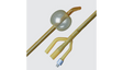 Image of BARDEX LUBRICATH Hematuria Latex Foley Catheter, Coude Tip, 3-Way, 24 Fr, 30cc