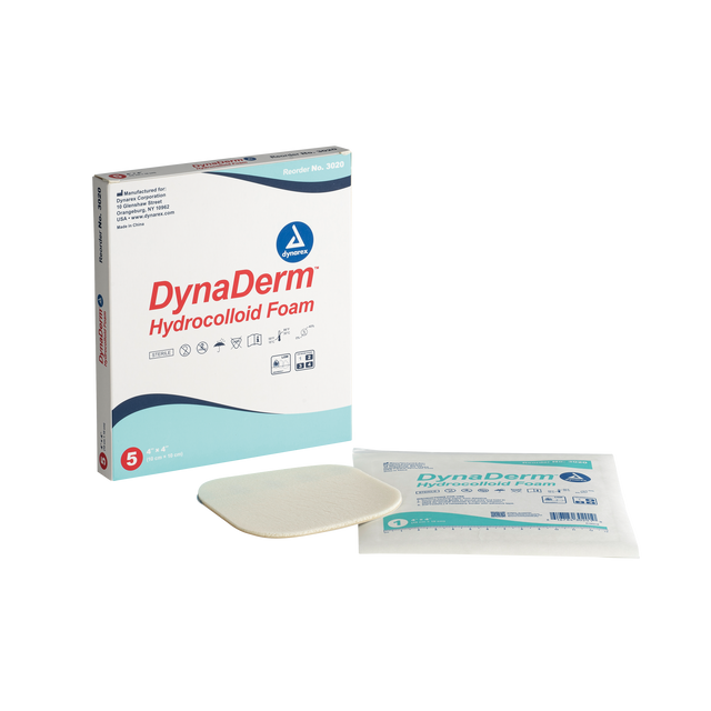 Image of DynaDerm Hydrocolloid Dressing 4" x 4"