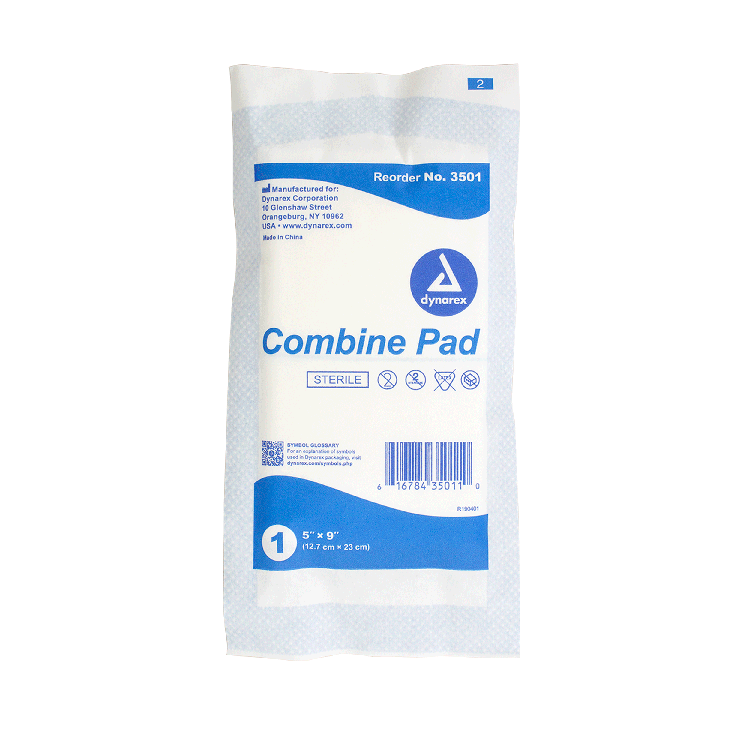 Image of Dynarex Sterile Non-Adherent Combine Pad 5" x 9"