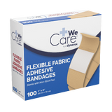 Image of Adhesive Fabric Bandages Sterile, 1" x 3"