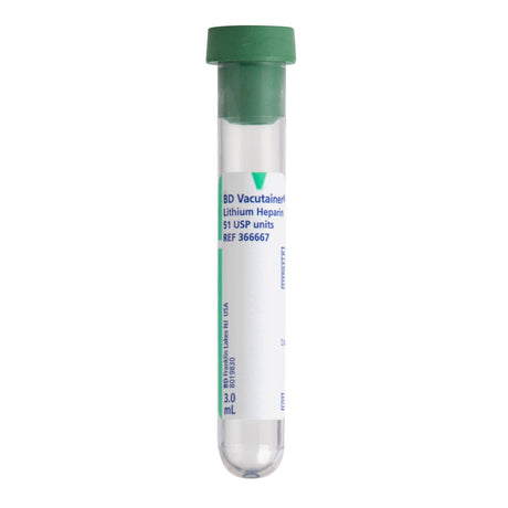 Image of BD Vacutainer® Heparin Tube, 75mm, 13mm OD, 3mL Draw Volume