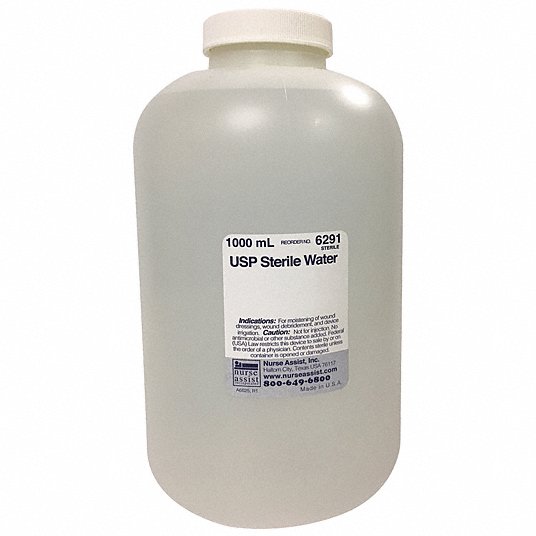 Image of USP Normal Sterile Water Screw Top Container 1000mL