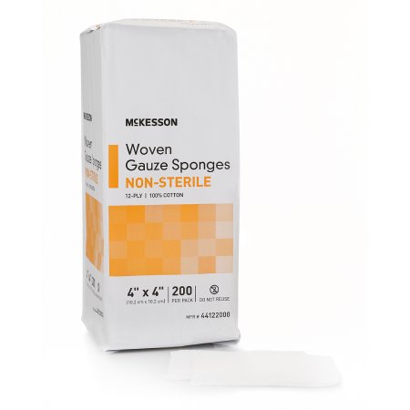 Image of McKesson Woven Sponge 4" x 4" 12-Ply NonSterile