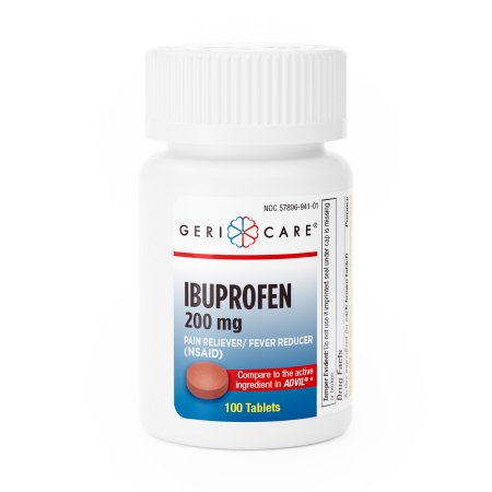 Image of Geri-Care® 200 mg Strength Ibuprofen Tablet, Pain Relief, 100 per Bottle