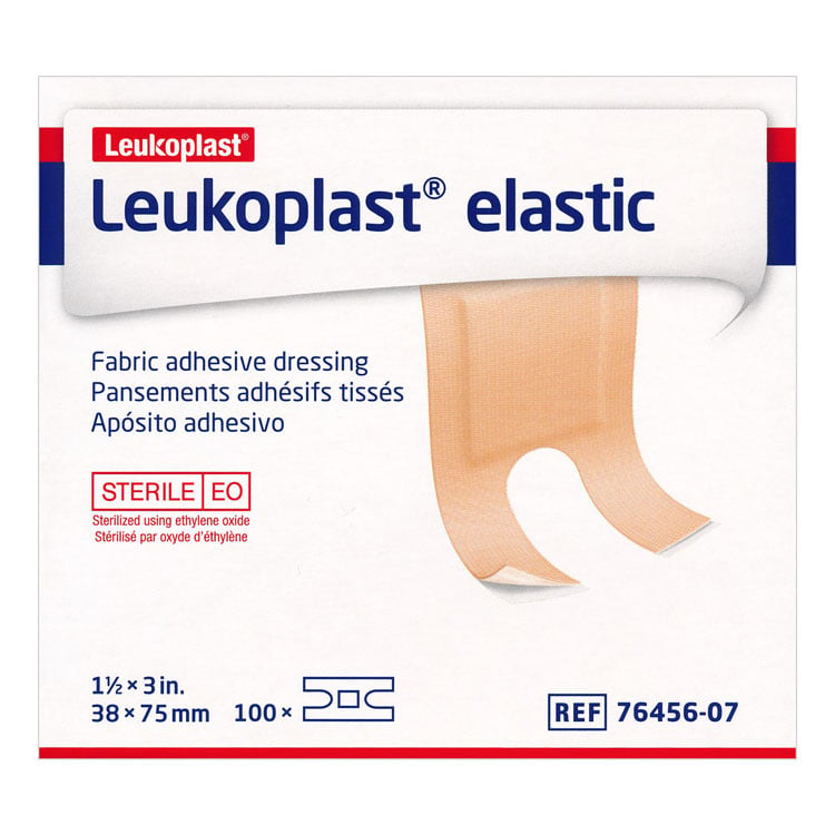 Image of Leukoplast Elastic Flexible Fabric First Aid Dressings (Formerly Coverlet)