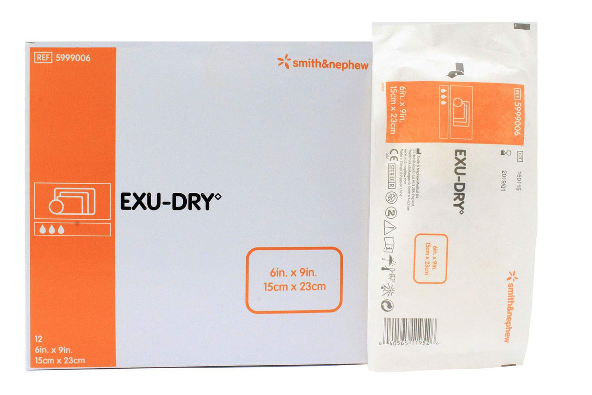 Image of EXU-DRY Full Absorbency Wound Dressing 6" x 9"