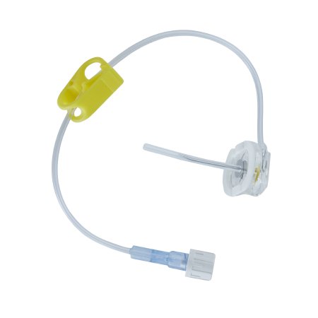 Image of Bard SafeStep® Huber Needle Set without Y-Injection Site, 20 Gauge x 1"