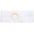 Image of 6" White, Regular Elastic, Nu-Form Belt, Prolapse Flap, Large, 3-1/2" Center Opening