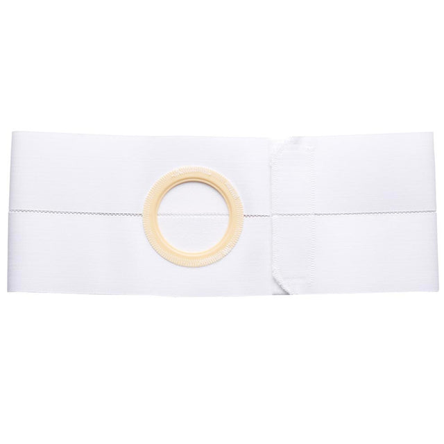 Image of 6" White, Regular Elastic, Nu-Form Belt, Prolapse Flap, Large, 3-1/2" Center Opening