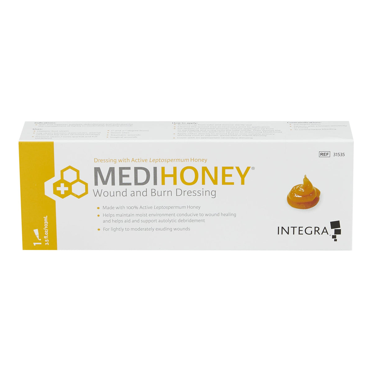 Image of MEDIHONEY Paste 3.5 oz Tube