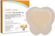 Image of CuraVance Bordered Silver Silicone Foam Sacral 7" X 7" Dressing, 5" X 5" Pad