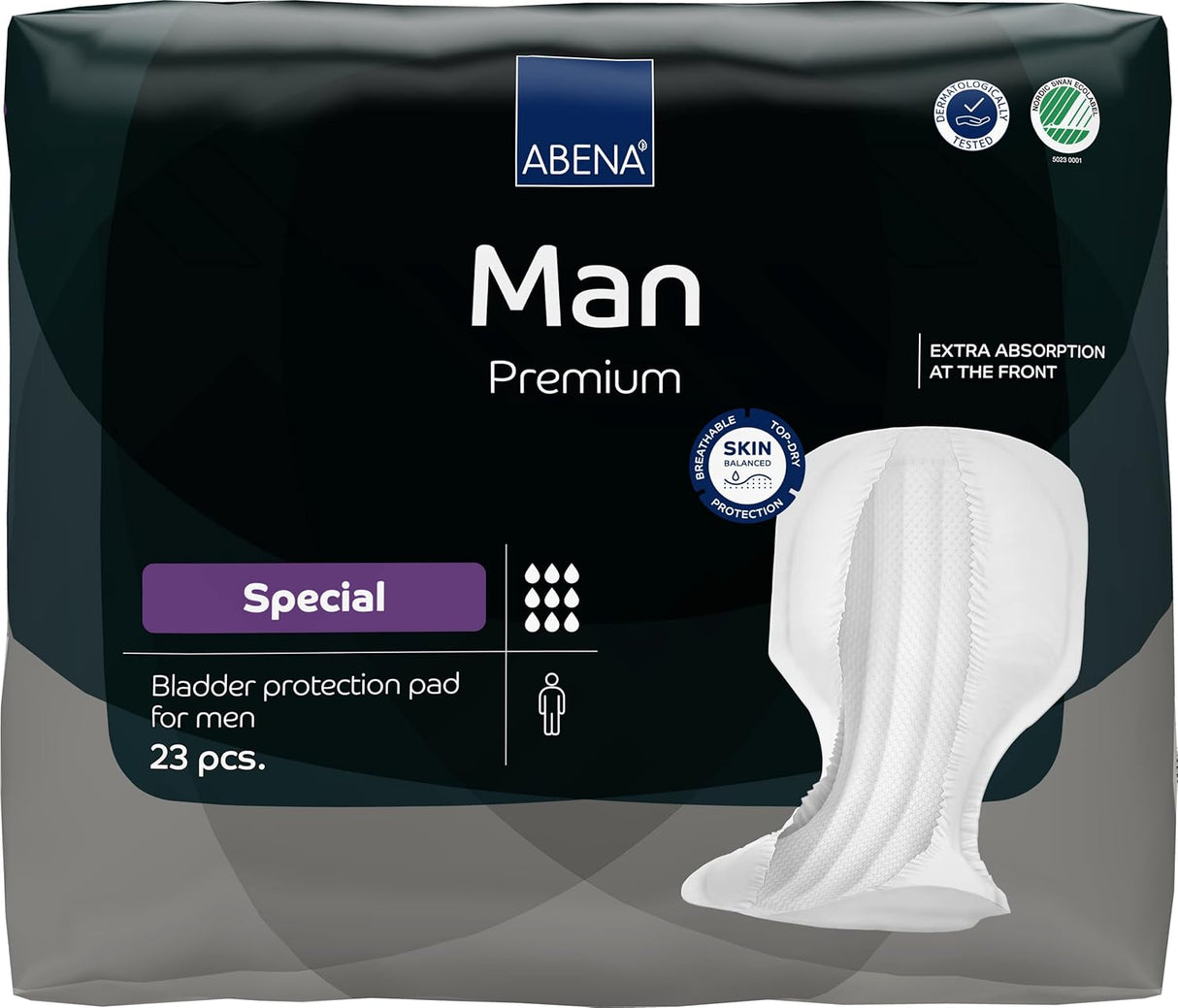 Image of Abena Man Premium Male Bladder Control Pad, 14.5" x 29"