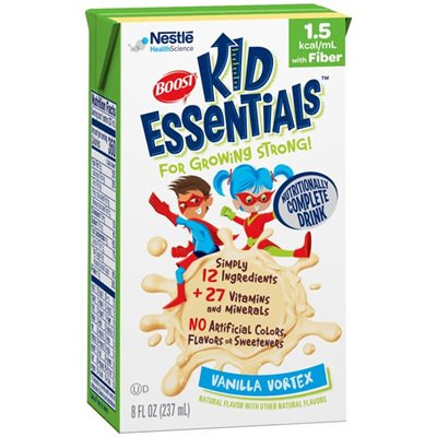 Image of Boost Kid Essentials 1.5, With Fiber, Vanilla Vortex, 8 oz. Tetra Prisma