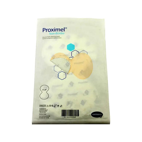 Image of Proximel Silicone Foam Dressing with No Border, 5" x 8", Heel