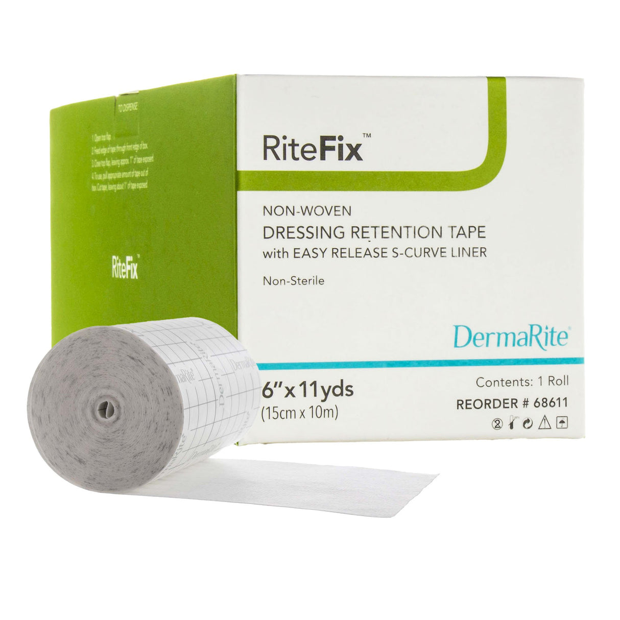 Image of RiteFix Non-Woven Dressing Retention Tape, 6" x 11 yds