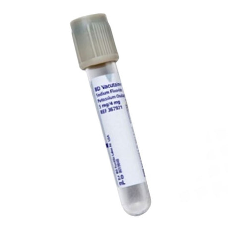 Image of BD Vacutainer Glass Fluoride Tube, 13x75 mm, 2.0 PLBL