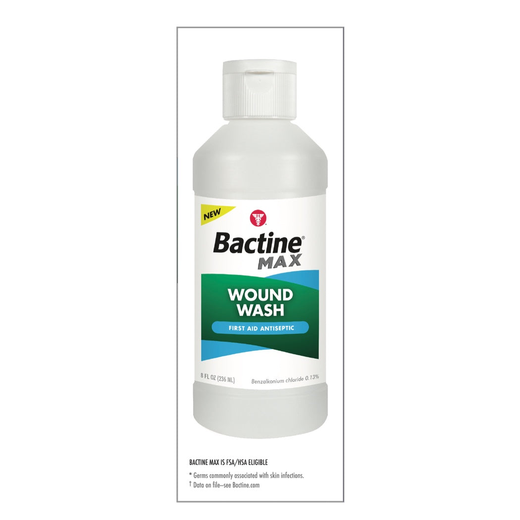 Image of Bactine Max Wound Wash Liquid, 8 oz.