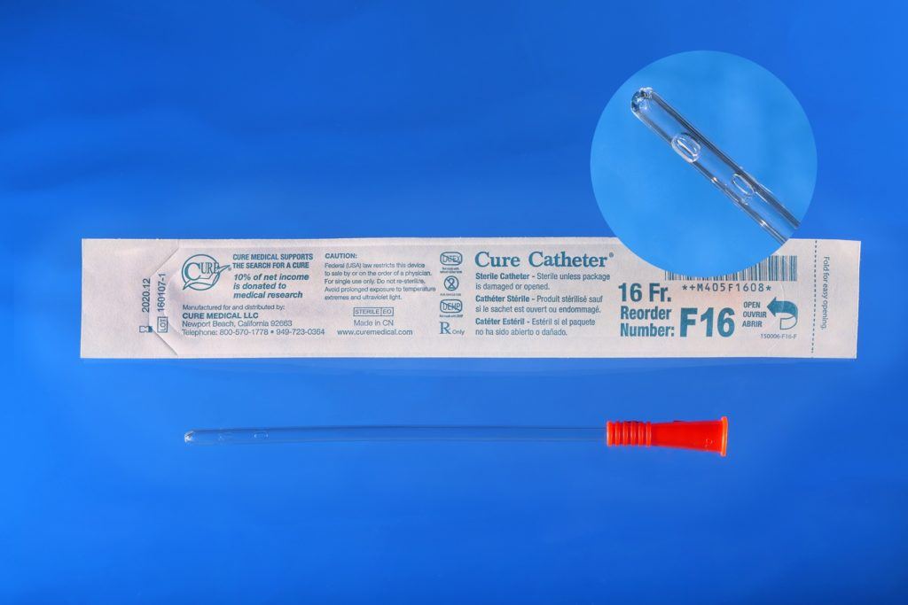 Image of Cure Catheter, Uncoated, Straight Tip, Female 6"