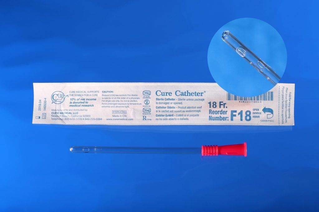 Image of Cure Catheter, Uncoated, Straight Tip, Female 6"