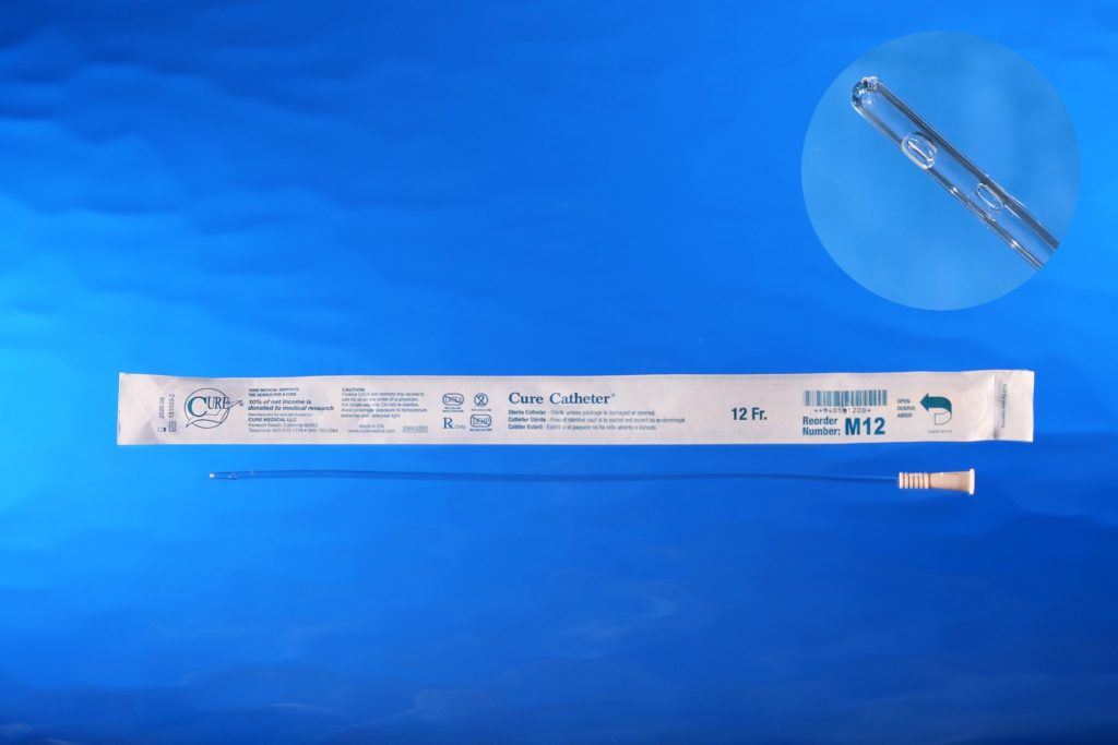 Image of Cure Catheter, Uncoated, Straight or Coude Tip, Male 16"