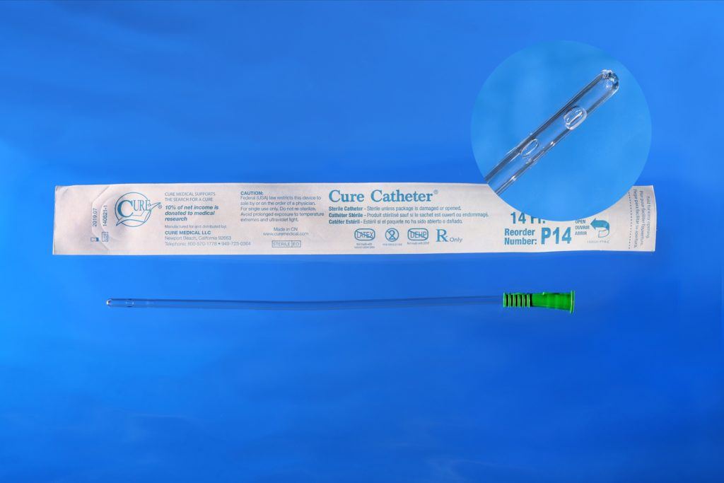 Image of Cure Catheter, Uncoated, Straight Tip, Pediatric, 10"