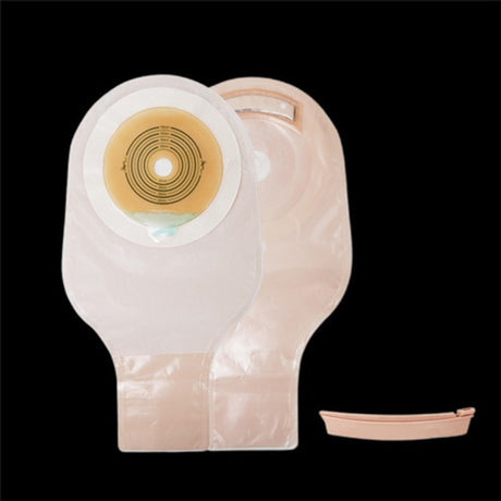 Image of 1-Piece Post-Op Adult Drainable Pouch Precut 1-1/4" Round Roll-Up