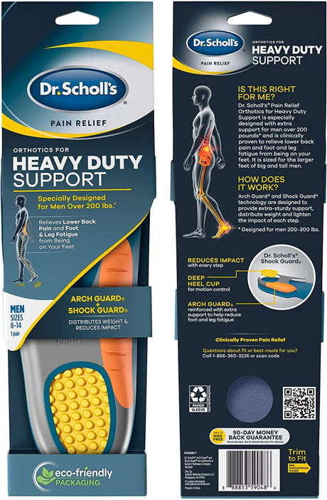 Image of Dr. Scholl's Pain Relief Orthotics for Heavy Duty Support, One Pair