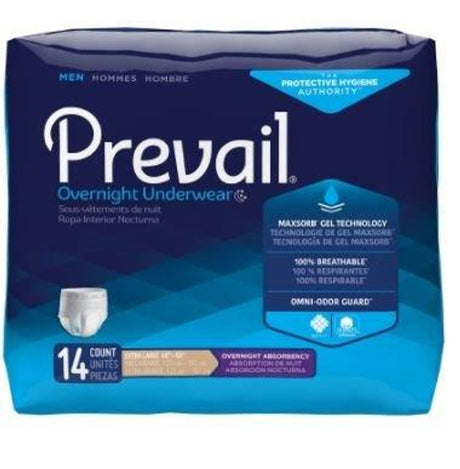 Image of Prevail Underwear For Men X-Large 48" - 64", Overnight Absorbency