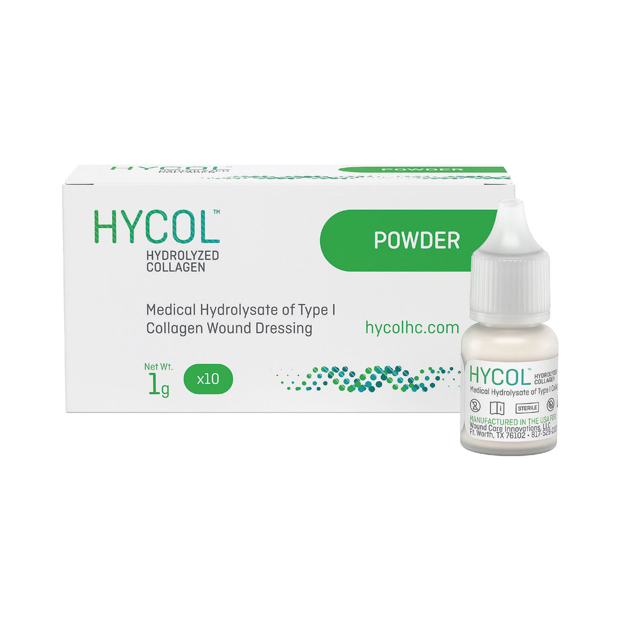 Image of Wound Care Innovations HYCOL™ Hydrolyzed Collagen Powder, 1gm