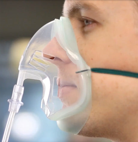 Image of Intersurgical EcoLite Adult Medium Concentration Oxygen Mask with Tube, 2.1m