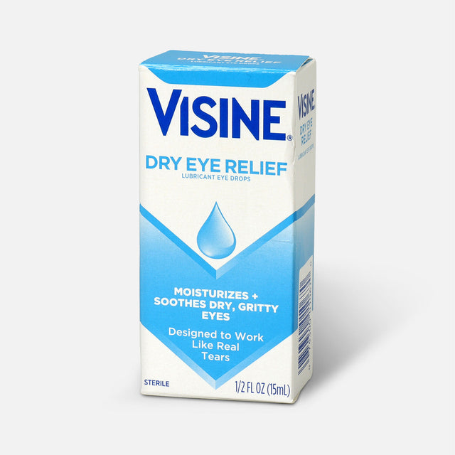 Image of Visine Tears Dry Eye Relief Lubricant Eye Drops, 0.5 fl oz