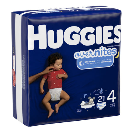 Image of Huggies OverNites Diapers, Size 4, Jumbo Pack