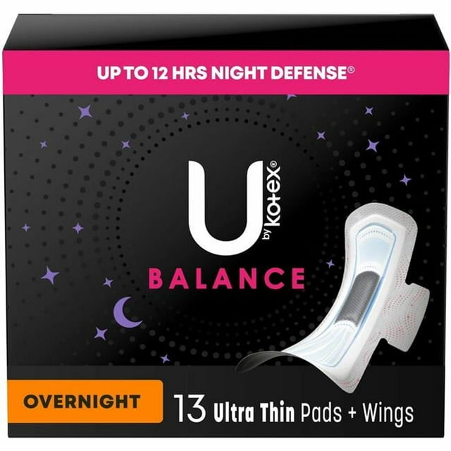 Image of U by Kotex Premium Ultra Thin Overnight Wing Pad