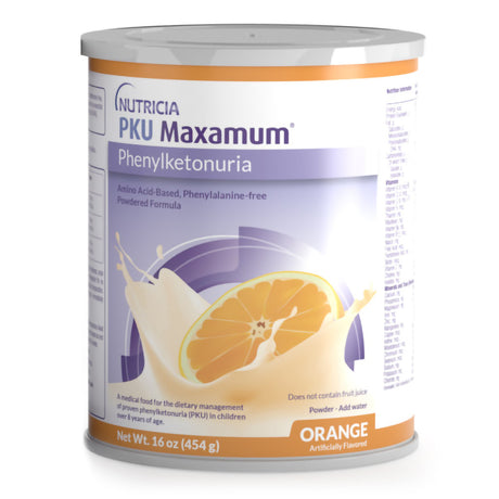 Image of PKU Maxamum Powdered Medical Food, Orange Flavor, 16 oz., 454g