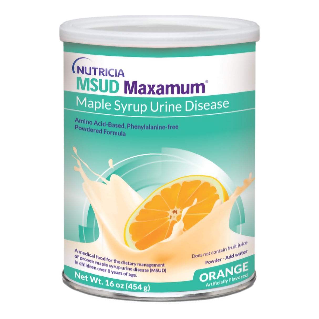 Image of MSUD Maxamum Powdered Medical Food, Orange Flavor, 16 oz., 454g