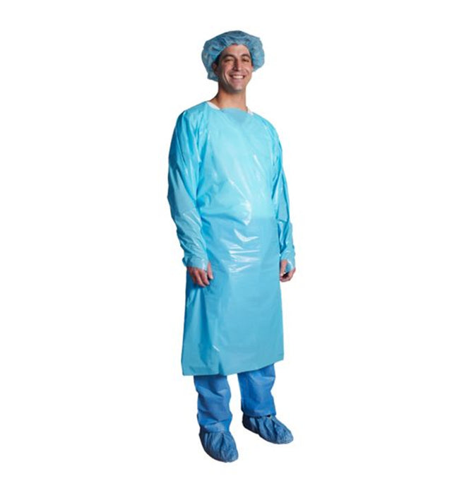 Image of Non-Surgical Polyethylene Isolation Gown, AAMI Level I