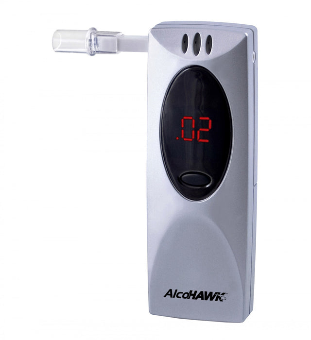 Image of Quest Slim Breathalyzer Digital Breath Alcohol Tester 4-1/2" L x 3/4" W x 1-5/8" H, Pre-Calibrated