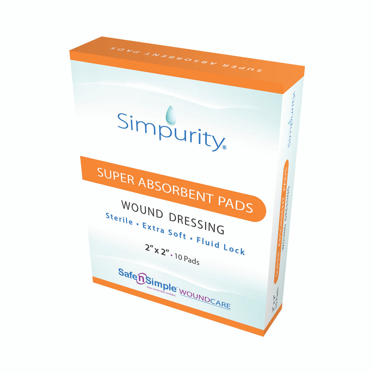 Image of Simpurity Super Absorbent Pad Wound Dressing, 2" x 2"