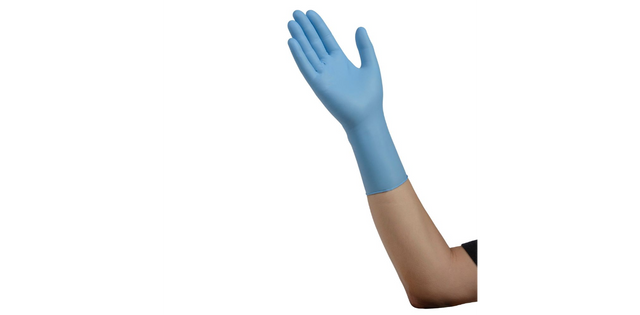 Image of Esteem Extended Cuff Powder-Free, Nitrile Exam Gloves, 12", Non-Sterile, Medium, REPLACES 55N8852XP