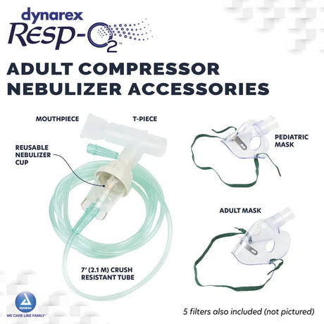 Image of Dynarex Resp-O2 Compressor Nebulizer