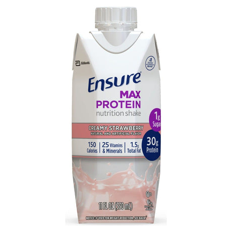 Image of Ensure Max Protein, Creamy Strawberry, Ready-to-Drink, 11 oz.