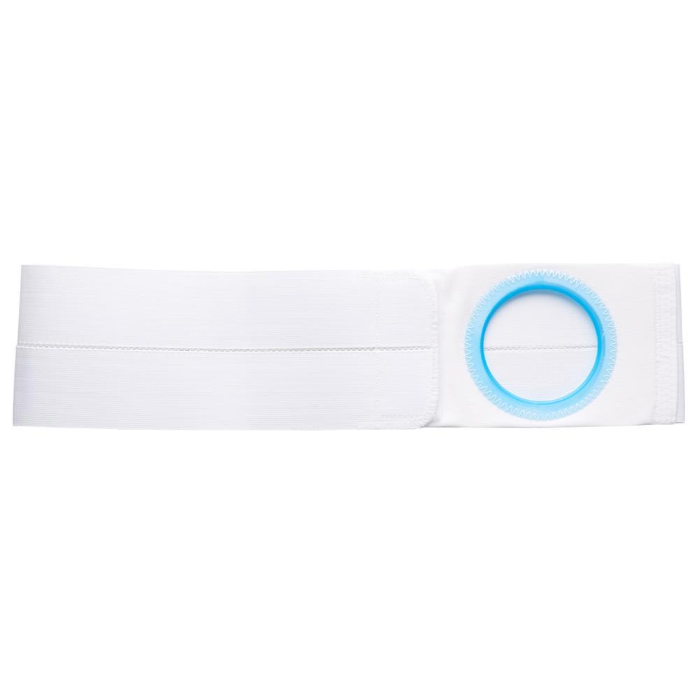 Image of 4" White, Cool Comfort, Flat Panel Belt, Prolapse Flap, Extra Large, 2-5/8" x 3-1/8" Center Opening