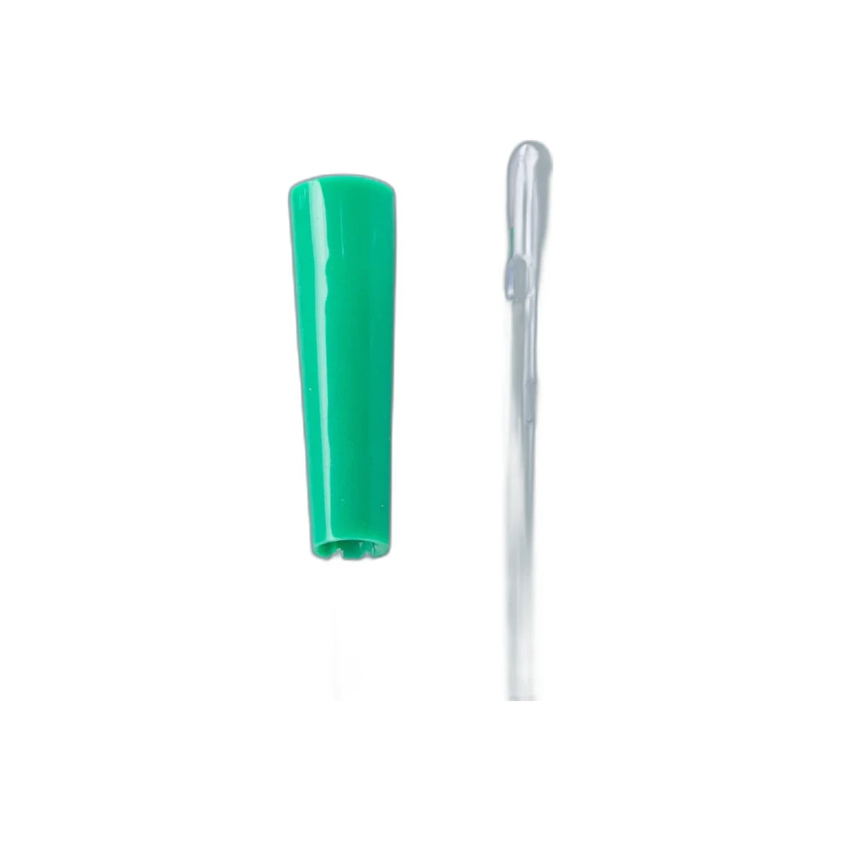 Image of TruCath Hyrdophilic Intermittent Pediatric Catheter, Touch-Free Sleeve, Coude Tip, Soft PVC, 14Fr, 16" Length