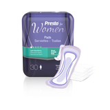 Image of Presto® Incontinence Pad, Light Absorbency, Regular, 8.5" Long